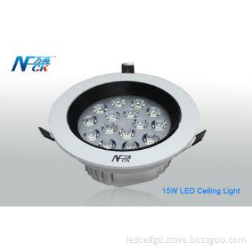 15 Watt 7000k Aluminum Dimmable Recessed Ceiling Lights LED